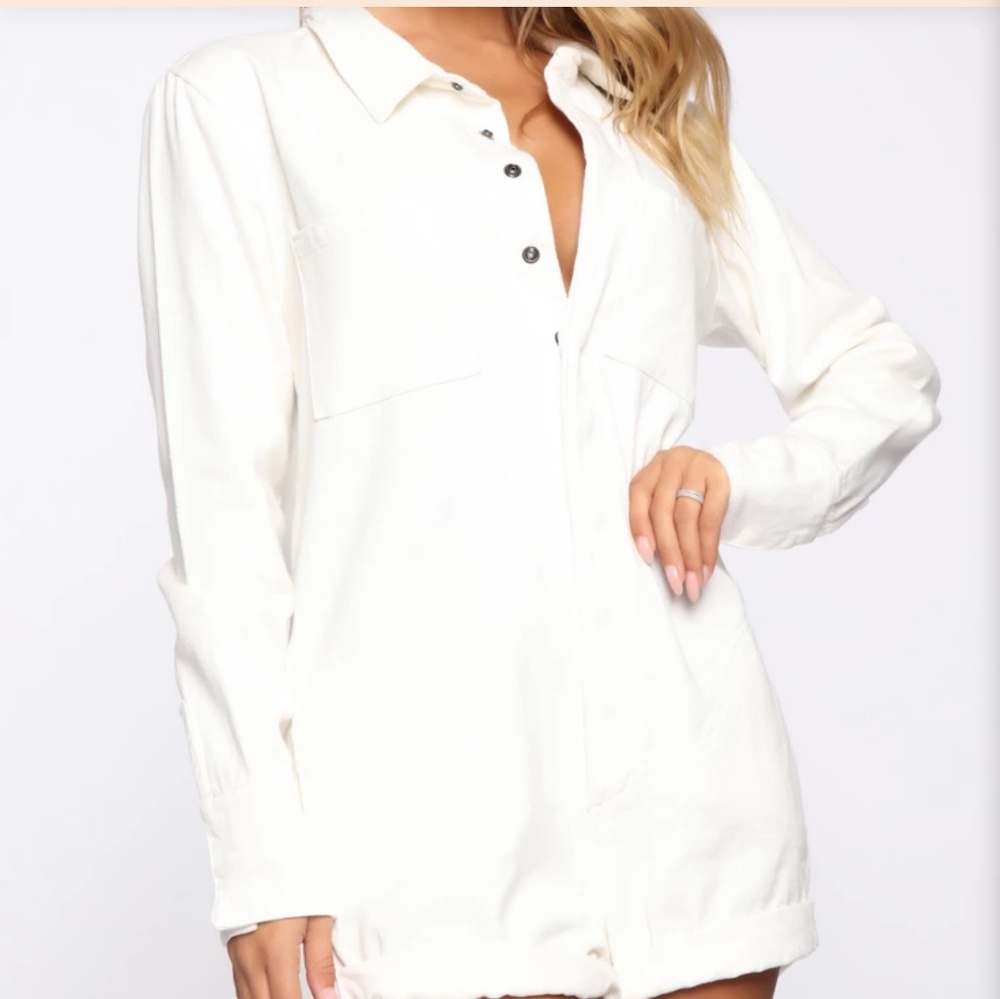 Off White Denim Short Jumper
